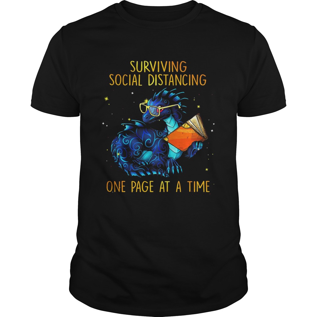 Surviving social distancing one page at a time Dragon shirt