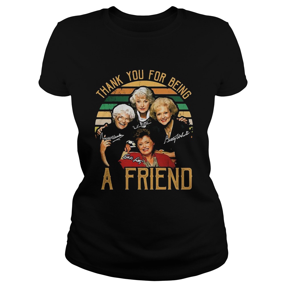 Thank you for being a friend vintage signature  Classic Ladies