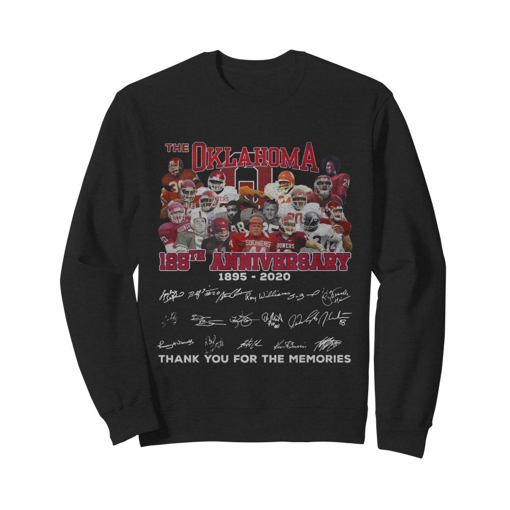 The Oklahoma 125th anniversary 1895 2020 signature  Unisex Sweatshirt