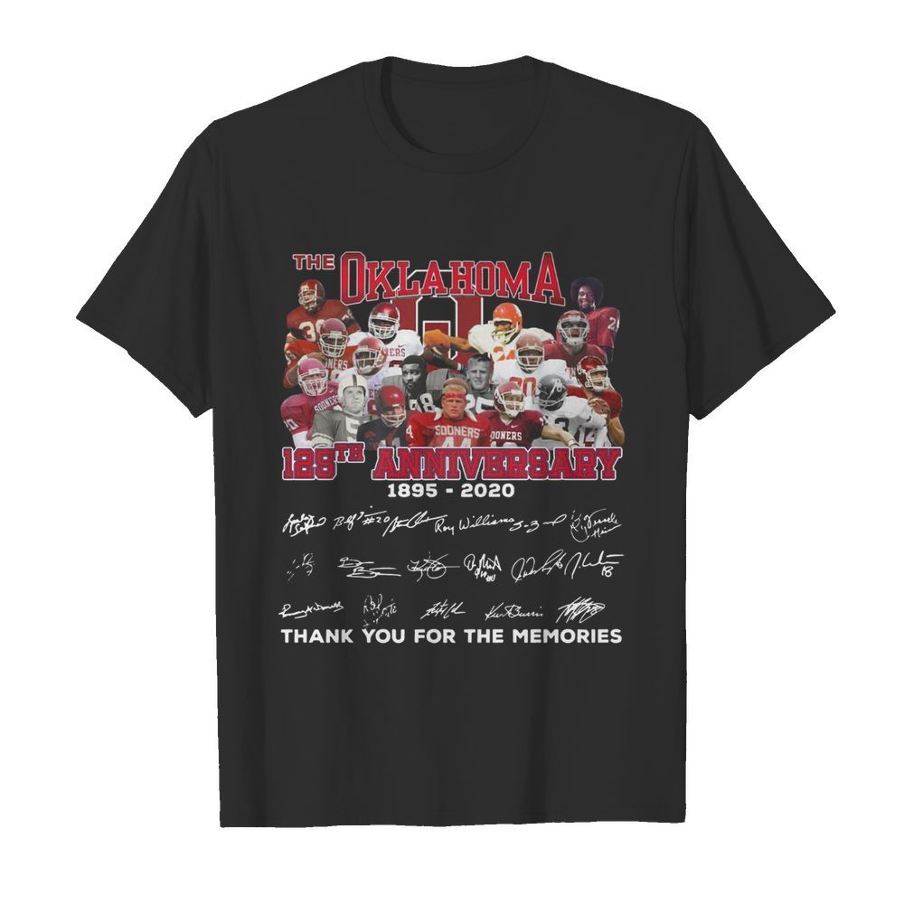 The Oklahoma 125th anniversary 1895 2020 signature shirt