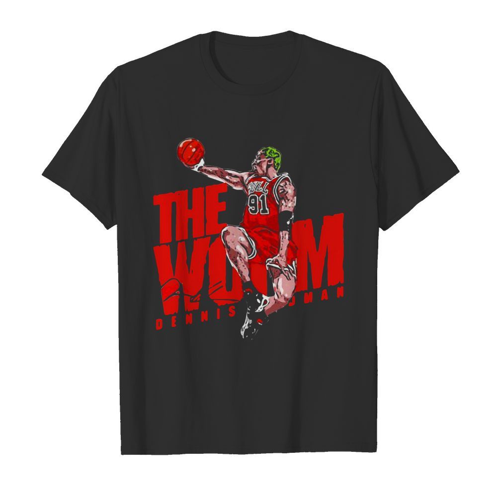 The Wom 91 Dennis Rodman Chicago Bulls Signature shirt