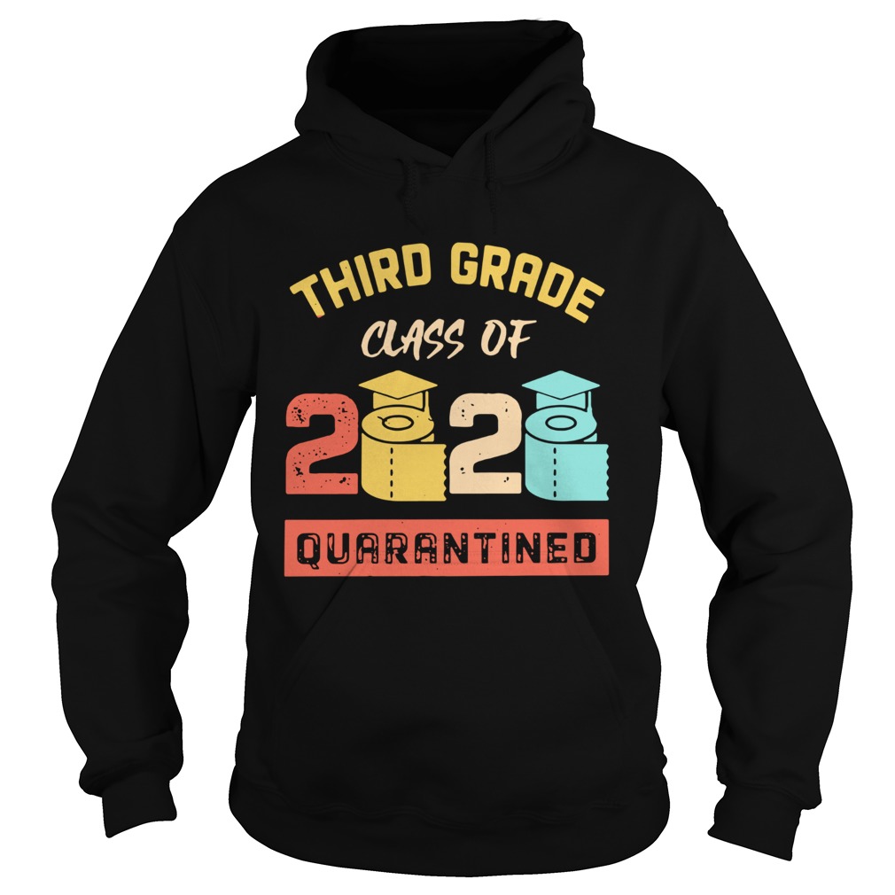 Third Grade Class Of 2020 Toilet Paper Quarantined Vintage  Hoodie