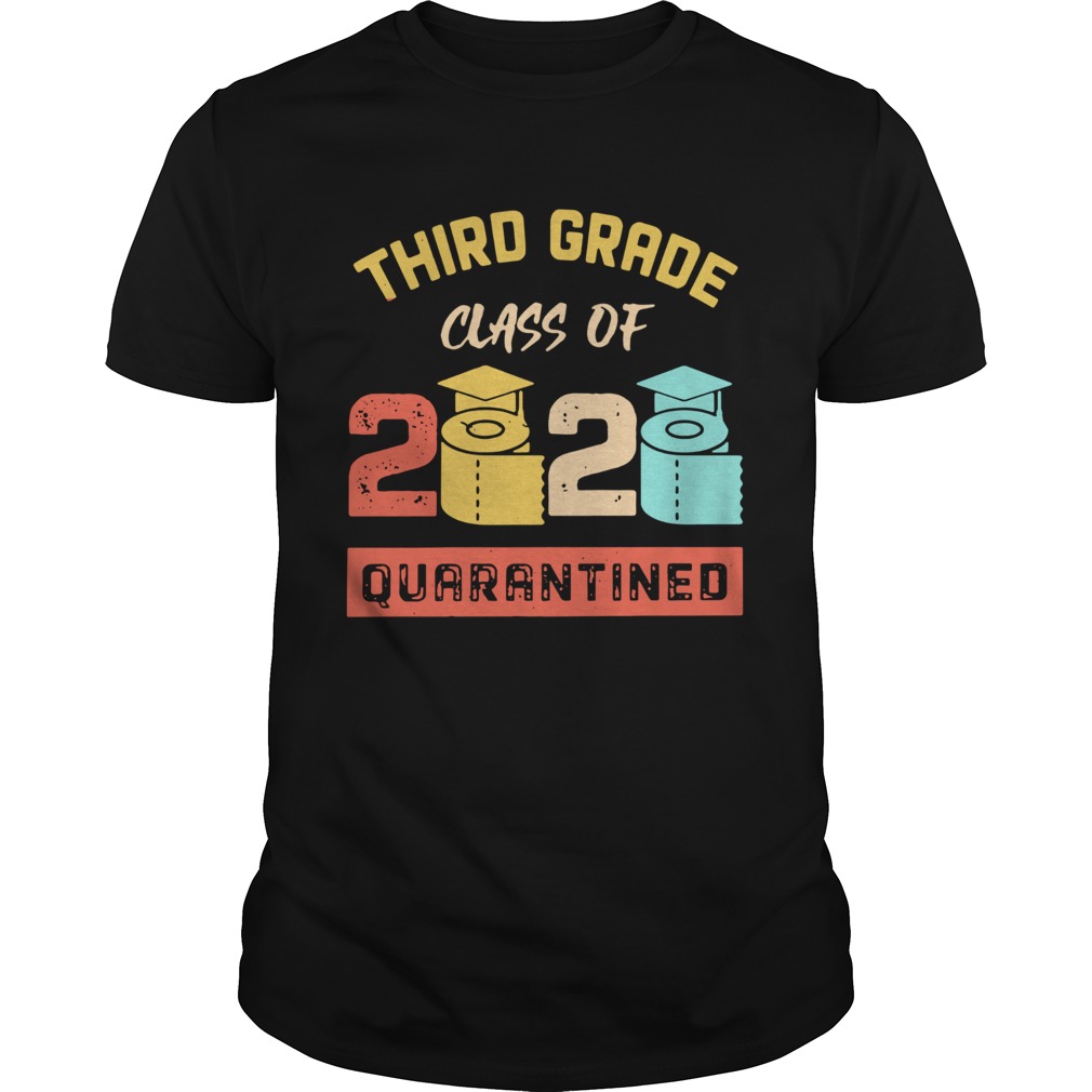 Third Grade Class Of 2020 Toilet Paper Quarantined Vintage  Unisex