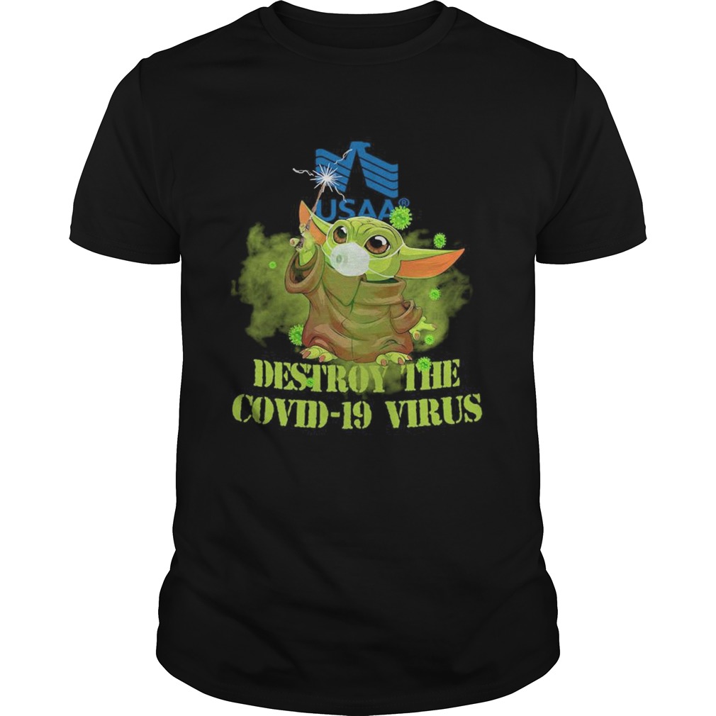 Usaa baby yoda destroy the covid19 virus shirt