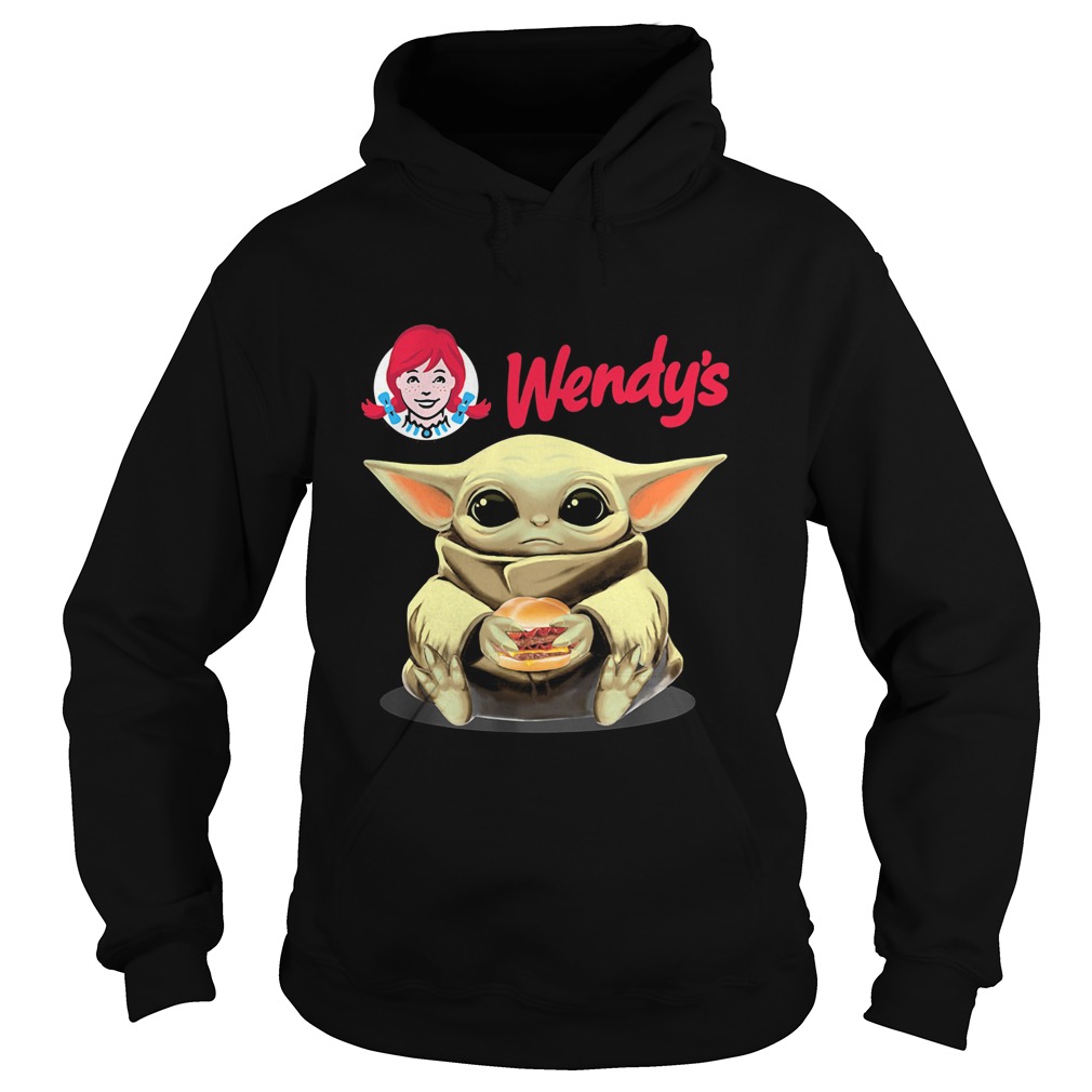 Wendys Baby Yoda hug hamburger  Hoodie