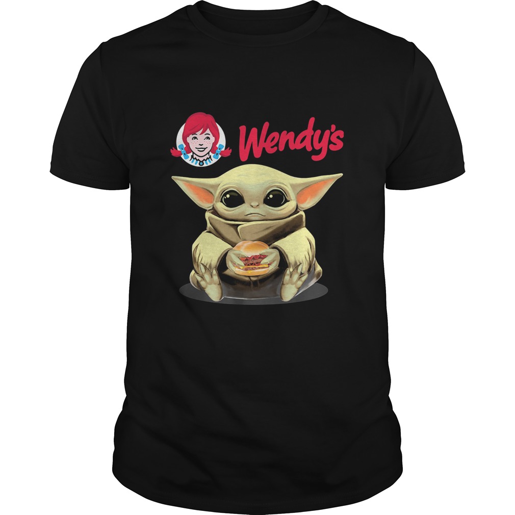 Wendys Baby Yoda hug hamburger  Unisex