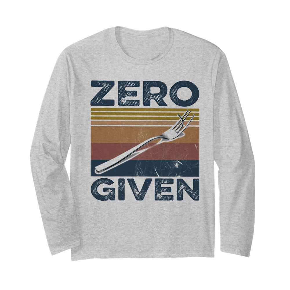 Zero give vintage  Long Sleeved T-shirt 