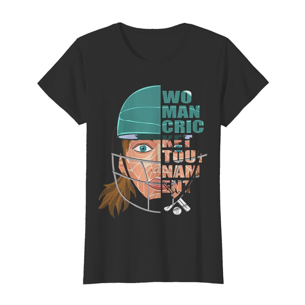 helmet women cricket tournament  Classic Women's T-shirt