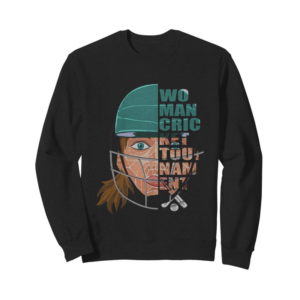 helmet women cricket tournament  Unisex Sweatshirt