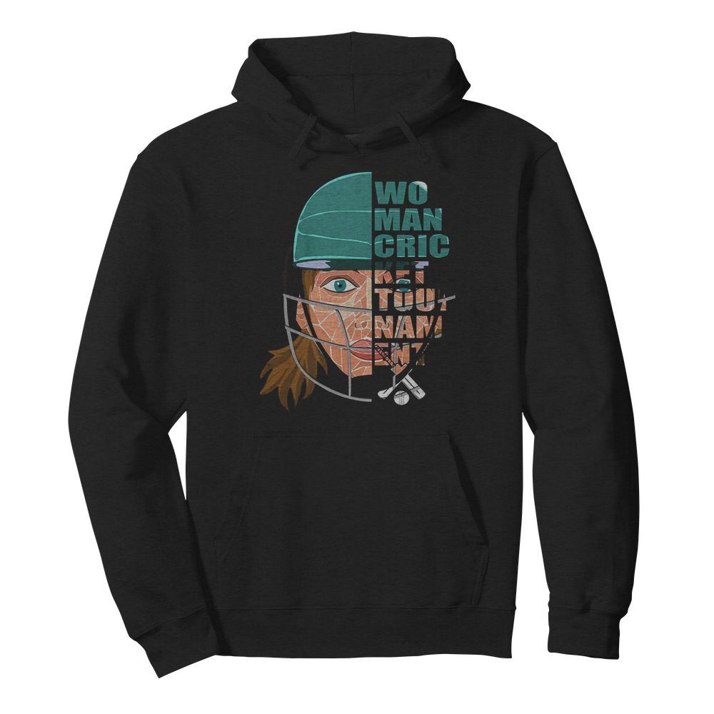 helmet women cricket tournament  Unisex Hoodie