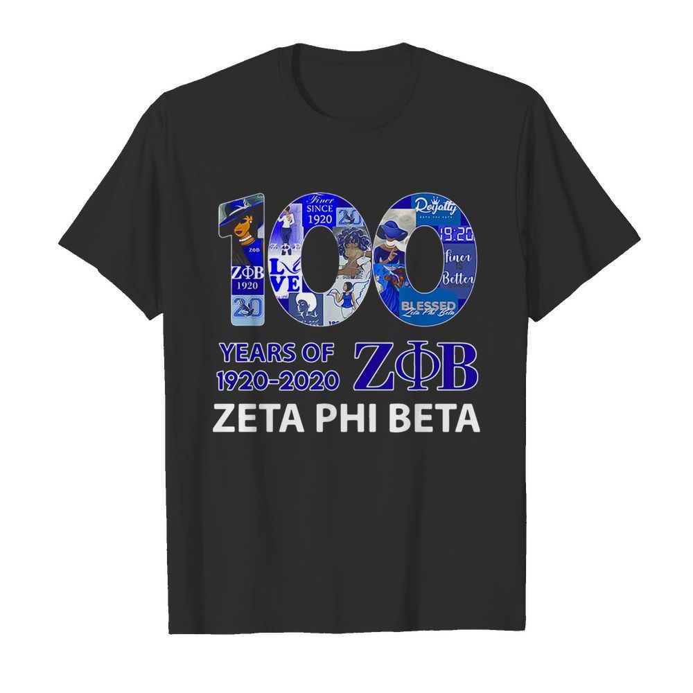 100 Years Of 1920 ZOB Zeta Phi Beta shirt