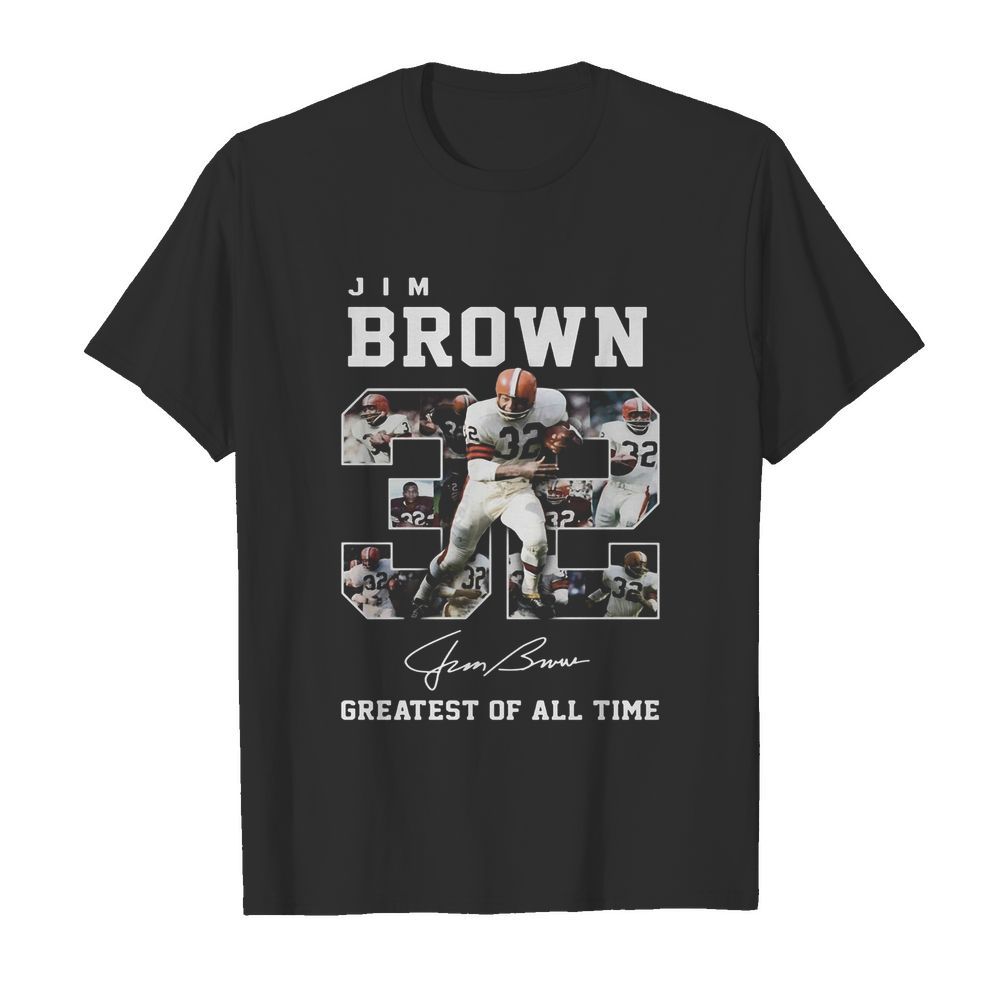 32 jim brown greatest of all time signature  Classic Men's T-shirt