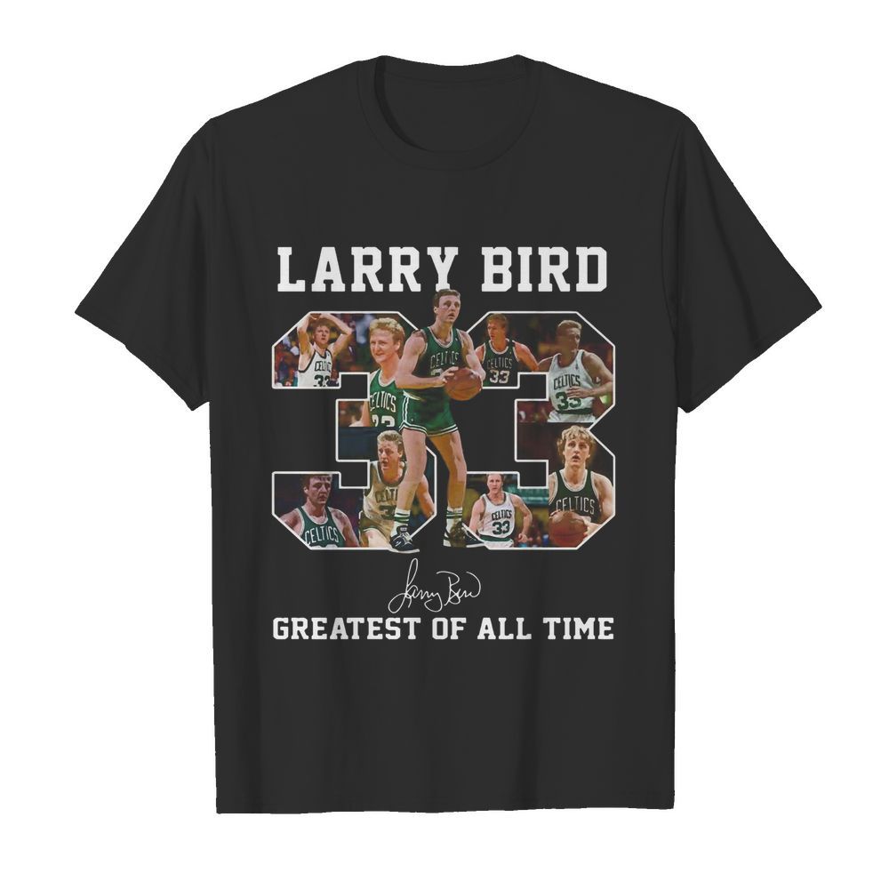 33 Larry Bird Greatest of all time signature shirt