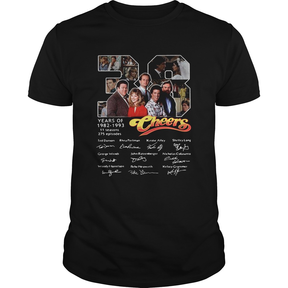 38 Years Of 1982 1993 Cheers Signatures shirt