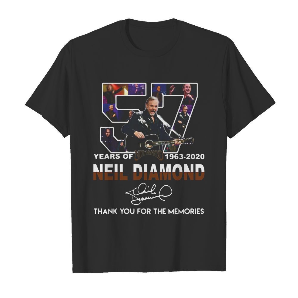 57 Years Of Neil Diamond 1963-2020 Signature Thank You For The Memories  Classic Men's T-shirt