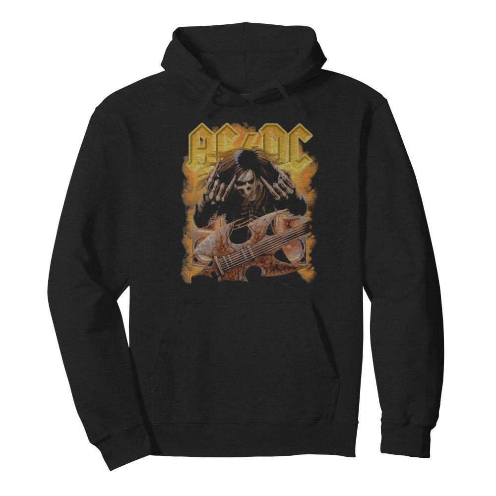 ACDC Rock Band Skull  Unisex Hoodie