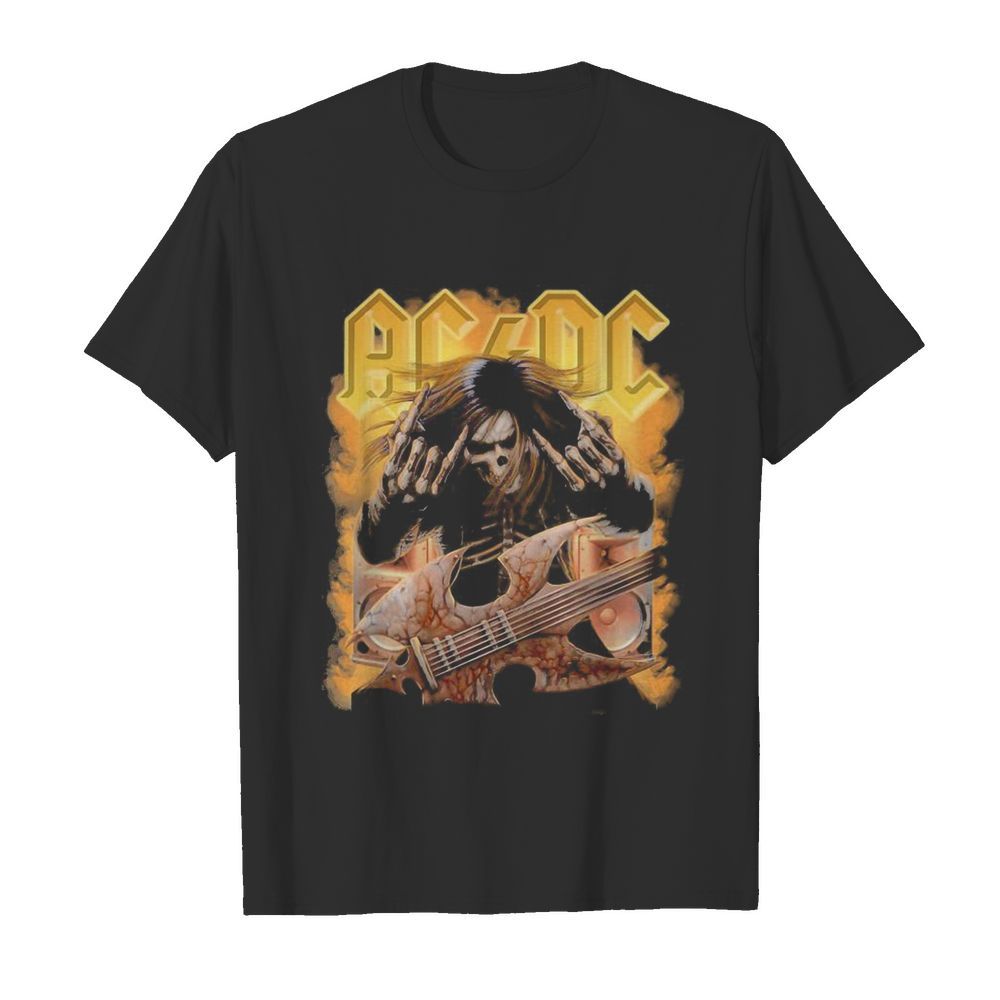 ACDC Rock Band Skull  Classic Men's T-shirt