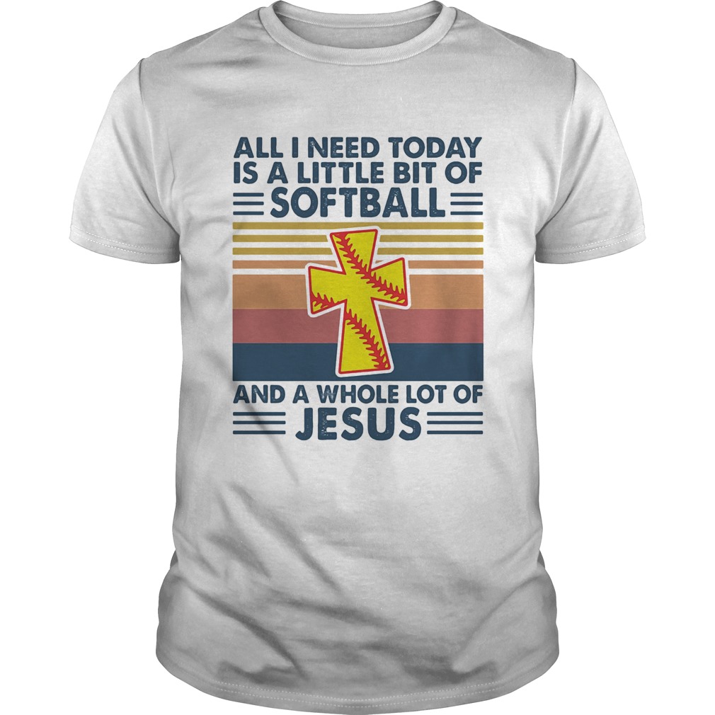 All I need today is a little bit of softball and a whole lot of Jesus vintage shirt