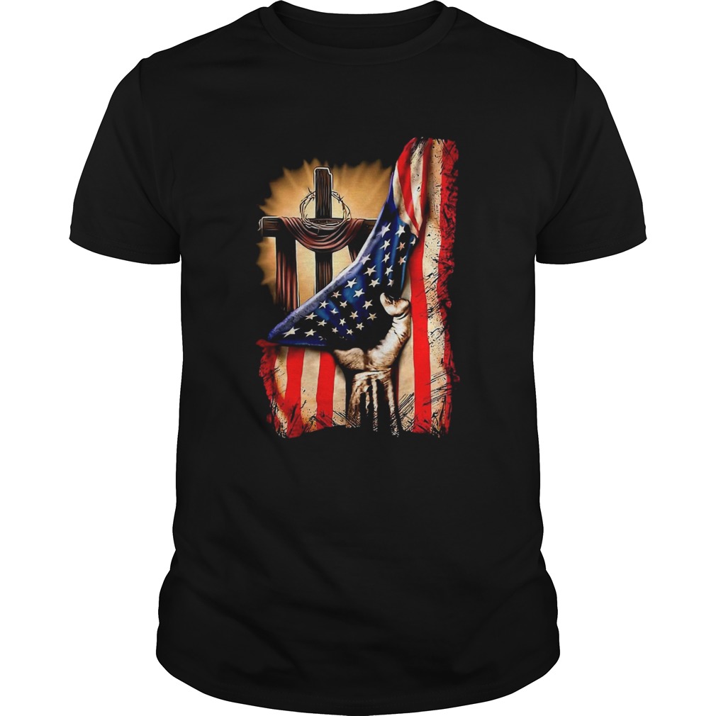 American Flag Cross  Unisex