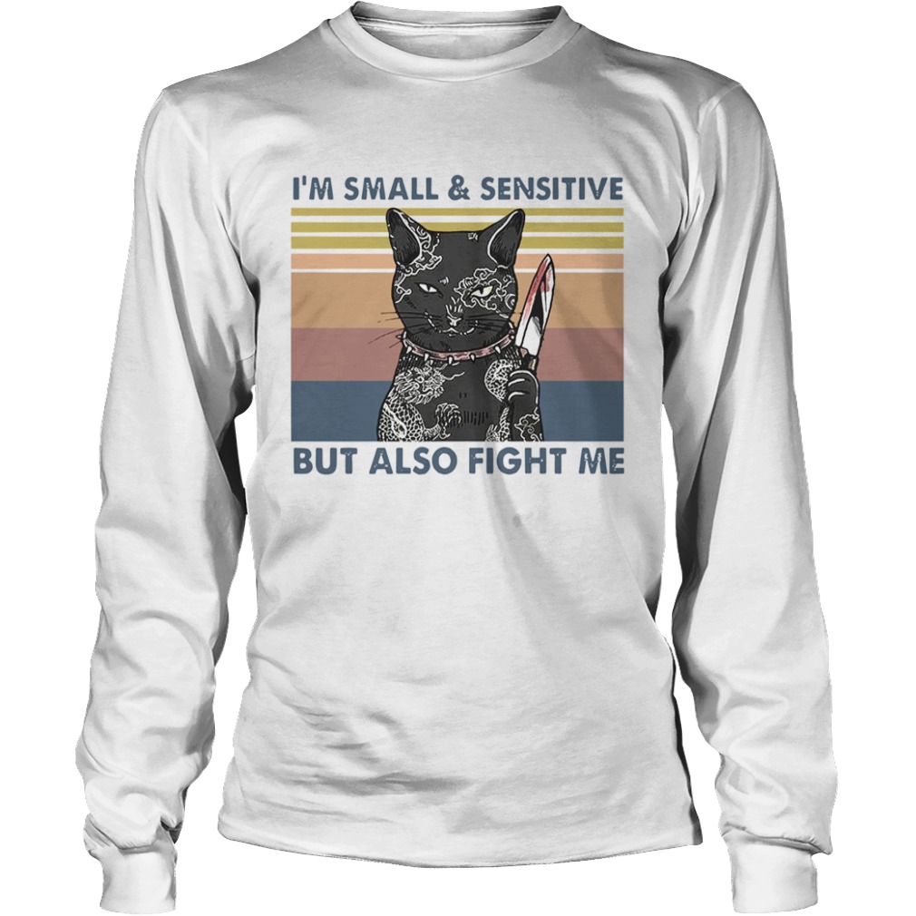 Assassin Black Cat Im SmallSensitive But Also Fight Me Vintage  Long Sleeve