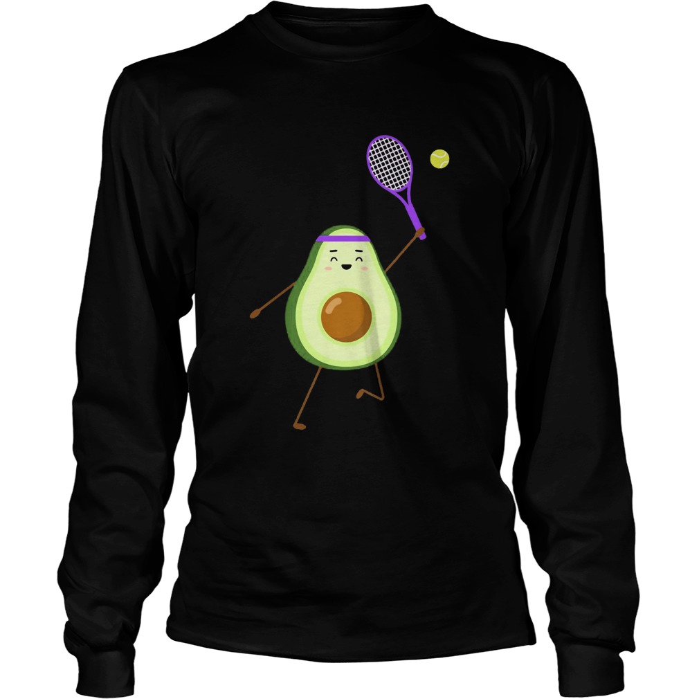 Avocado play tennis  Long Sleeve