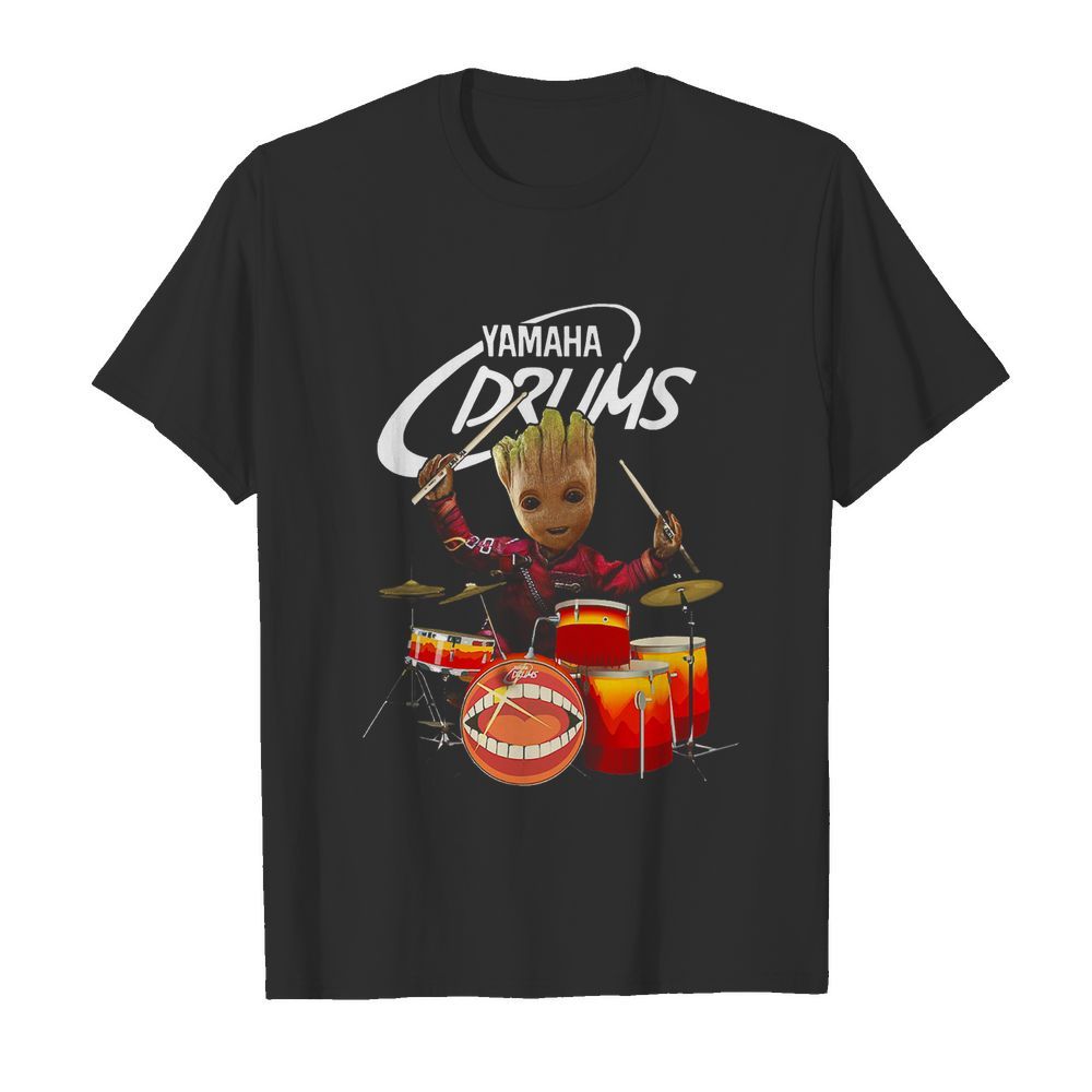 Baby Groot Show Animal Yamaha Drums shirt