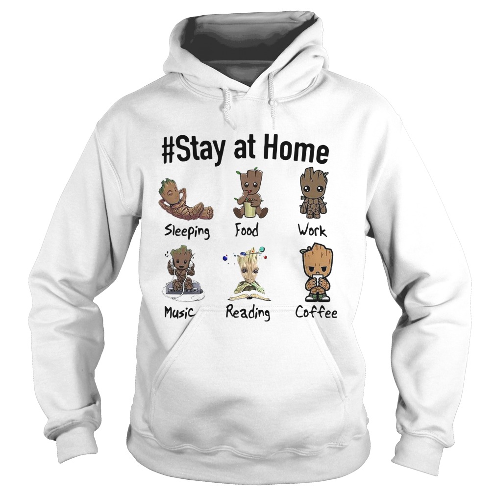 Baby Groot Stay At Home  Hoodie