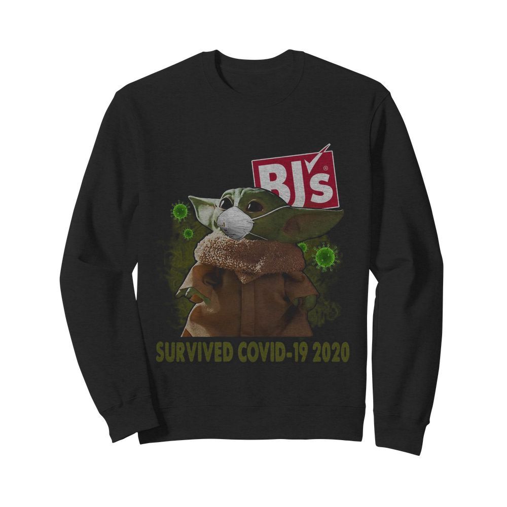 Baby Yoda Mask BJ’s Survived Covid 19 2020  Unisex Sweatshirt