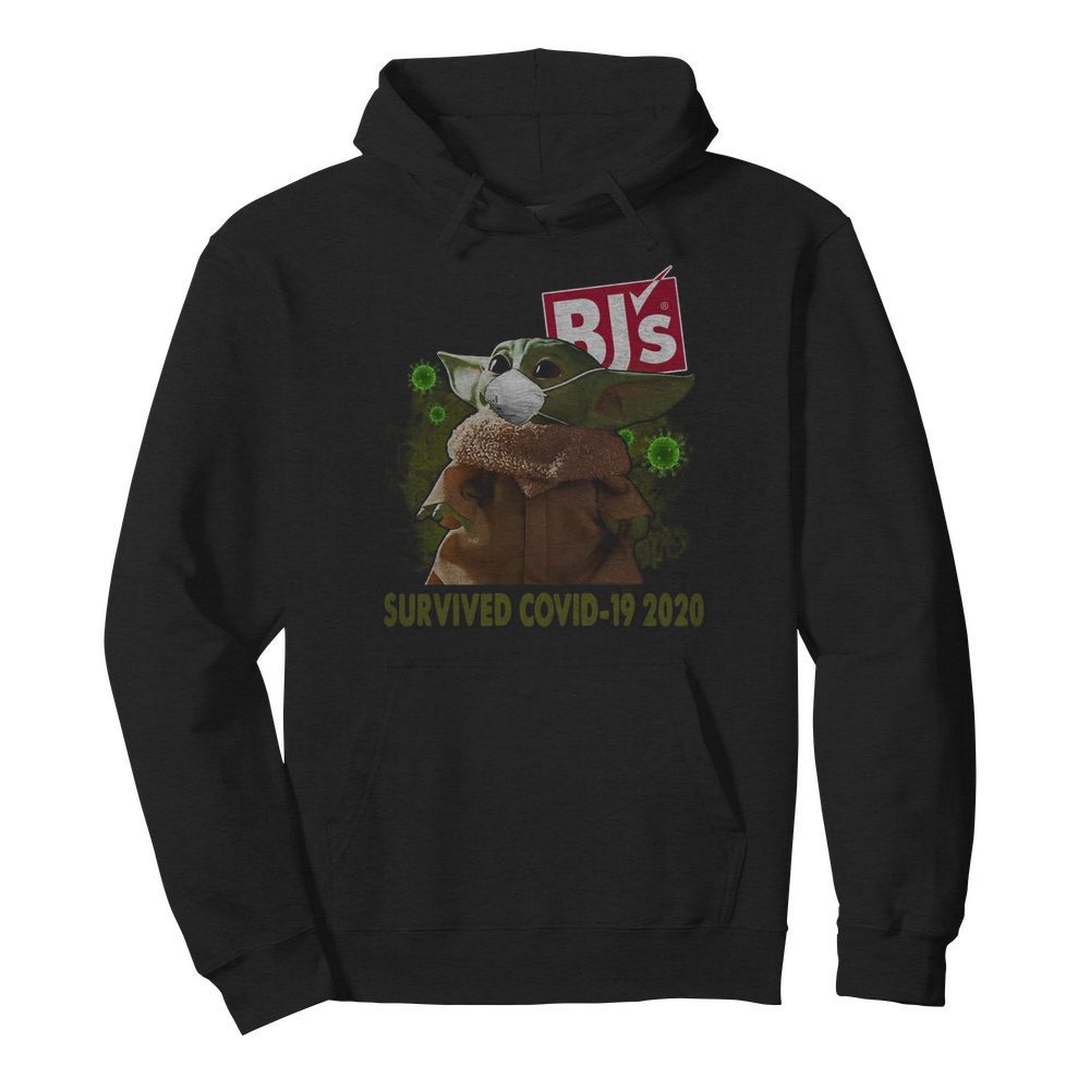 Baby Yoda Mask BJ’s Survived Covid 19 2020  Unisex Hoodie