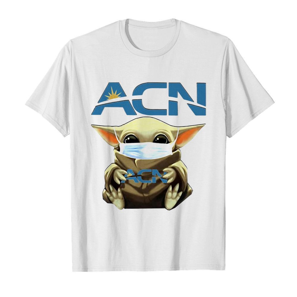 Baby Yoda hug ACN mask shirt