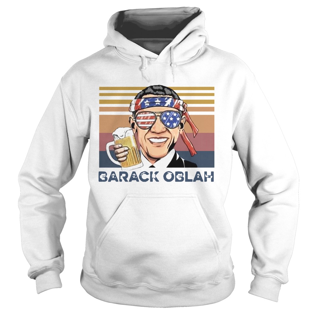 Barack Obama Oblah Vintage  Hoodie