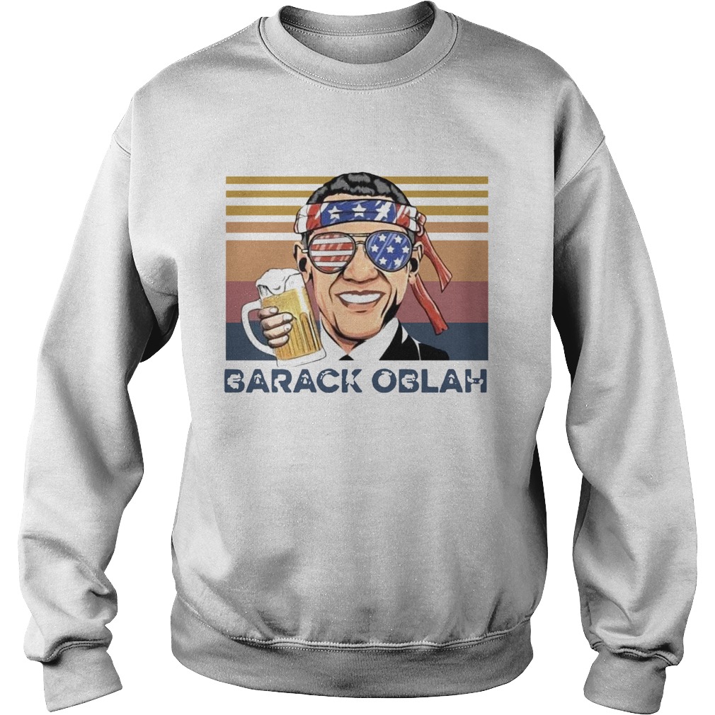 Barack Obama Oblah Vintage  Sweatshirt