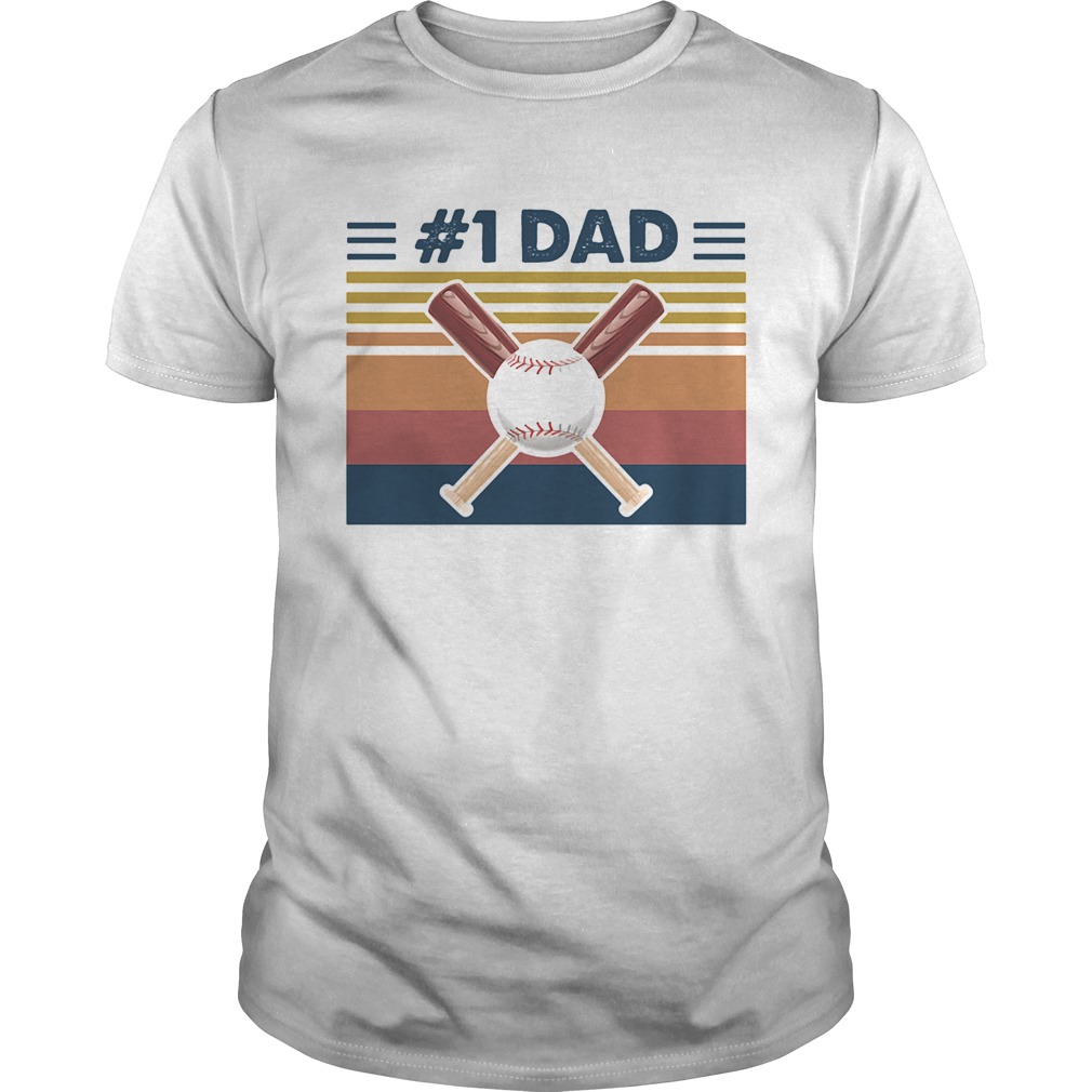 Baseball 1 dad vintage shirt