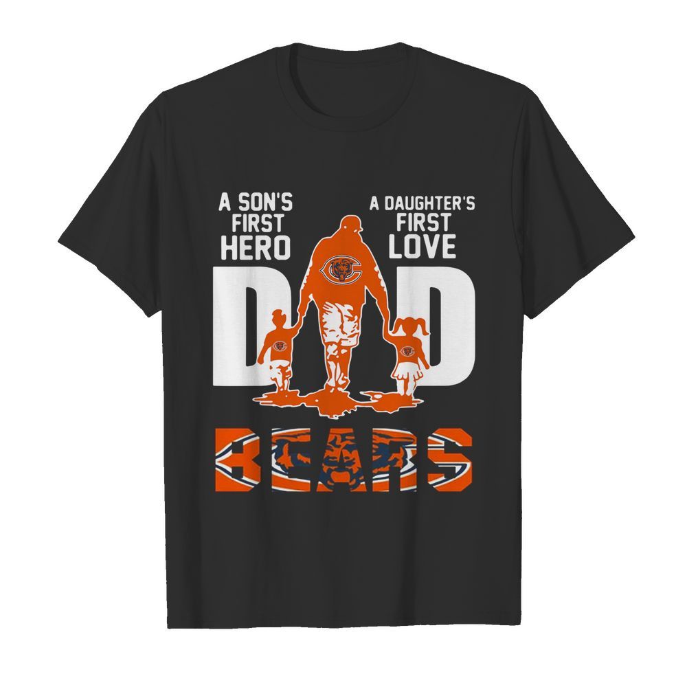 Bears Dad a son's first hero a daughter's first love  Classic Men's T-shirt