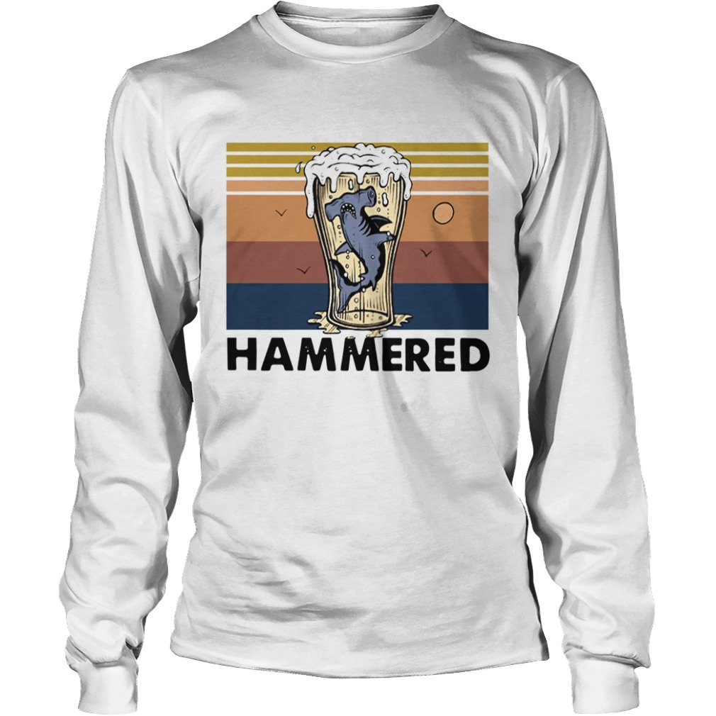 Beer And Hammerhead Sharks Vintage  Long Sleeve