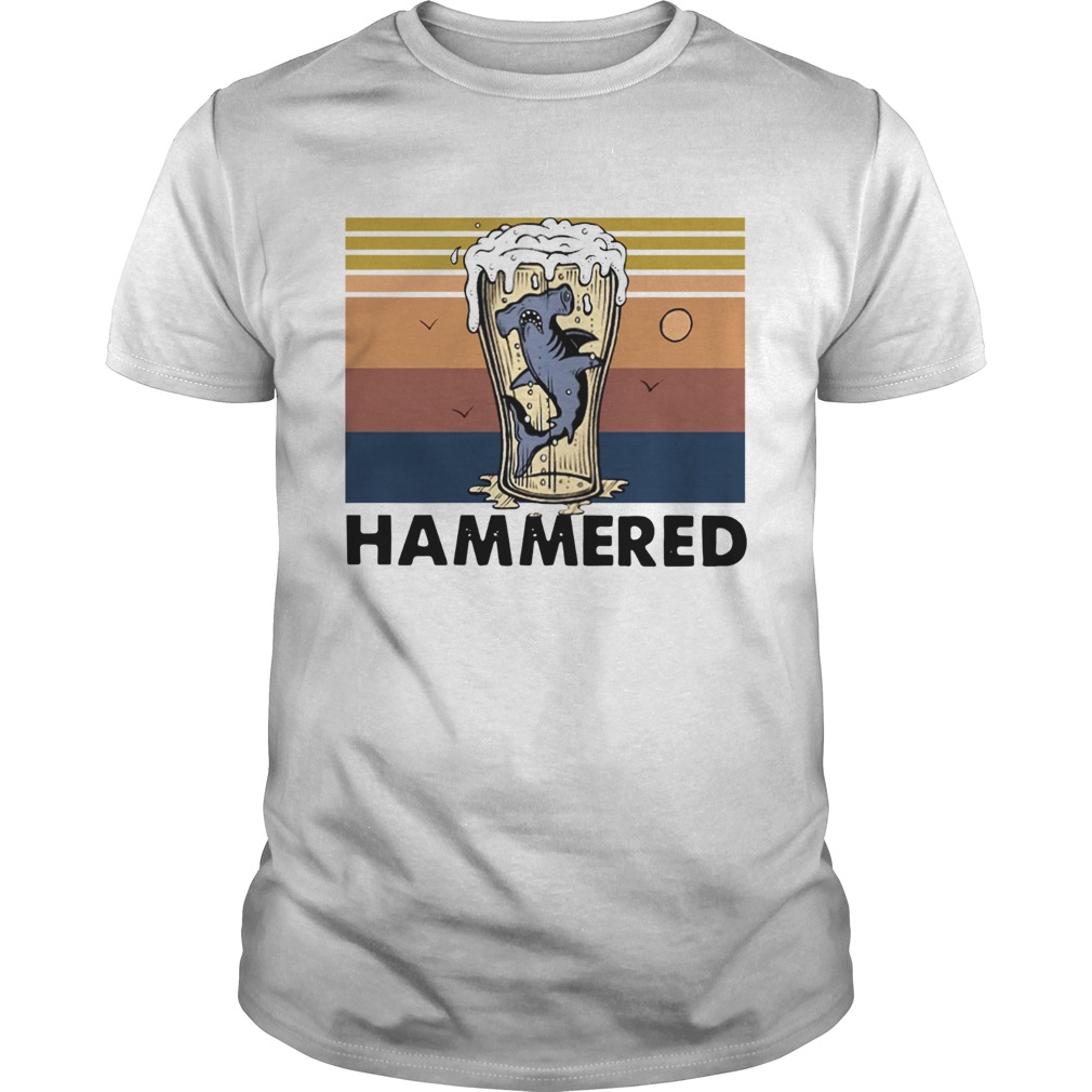 Beer And Hammerhead Sharks Vintage  Unisex