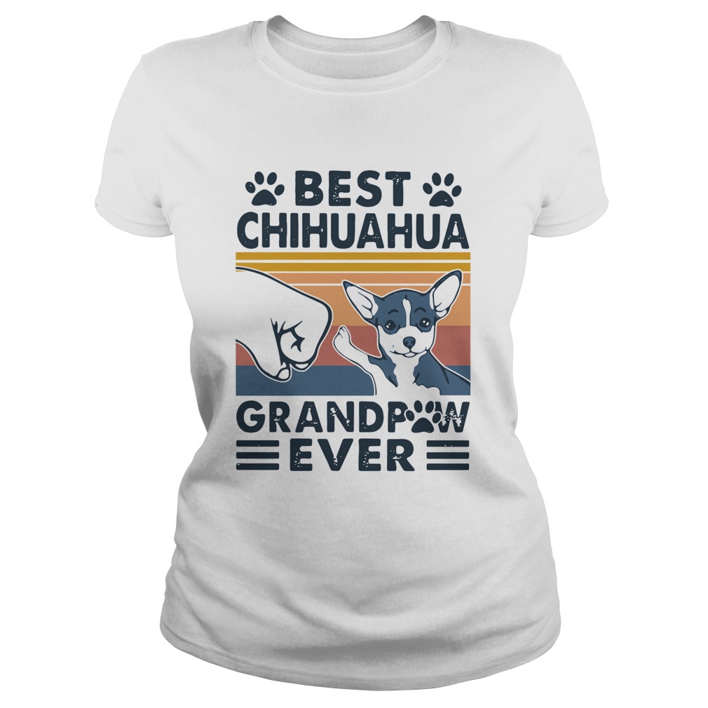 Best Chihuahua Grandpaw Ever Vintage  Classic Ladies