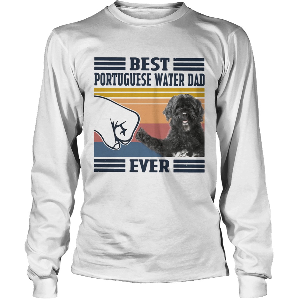 Best Portuguese Water Dad Ever Vintage  Long Sleeve