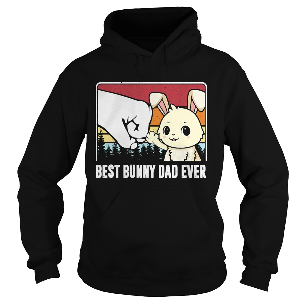 Best bunny dad ever vintage  Hoodie