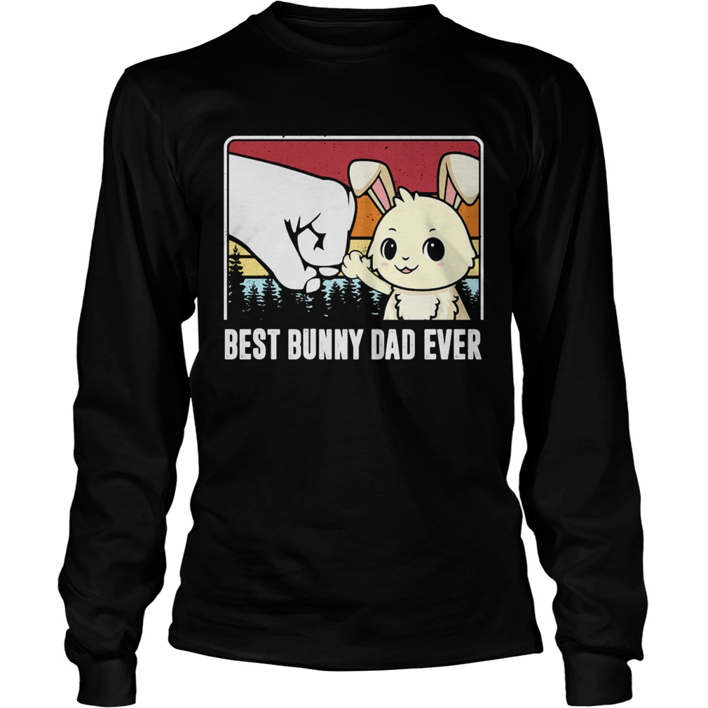 Best bunny dad ever vintage  Long Sleeve