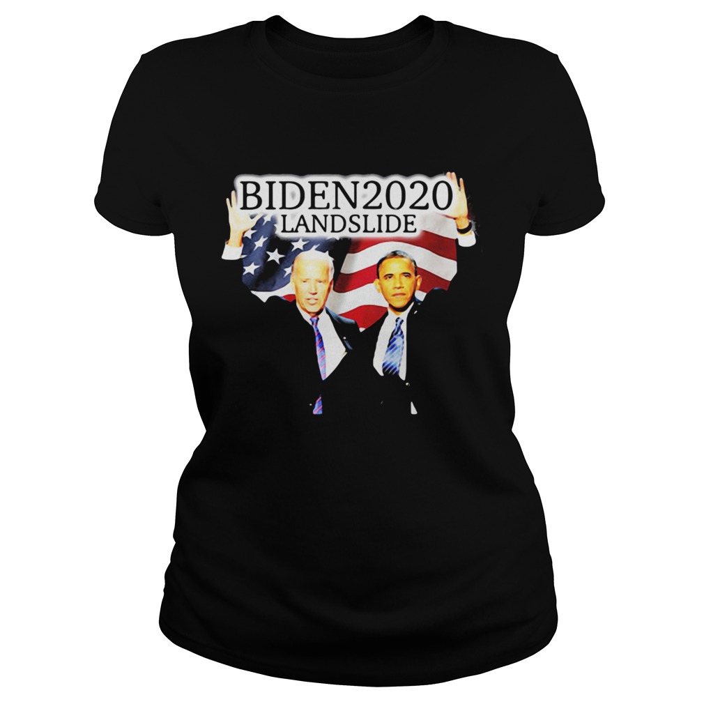 Biden 2020 Obama landslide American flag veteran Independence Day  Classic Ladies