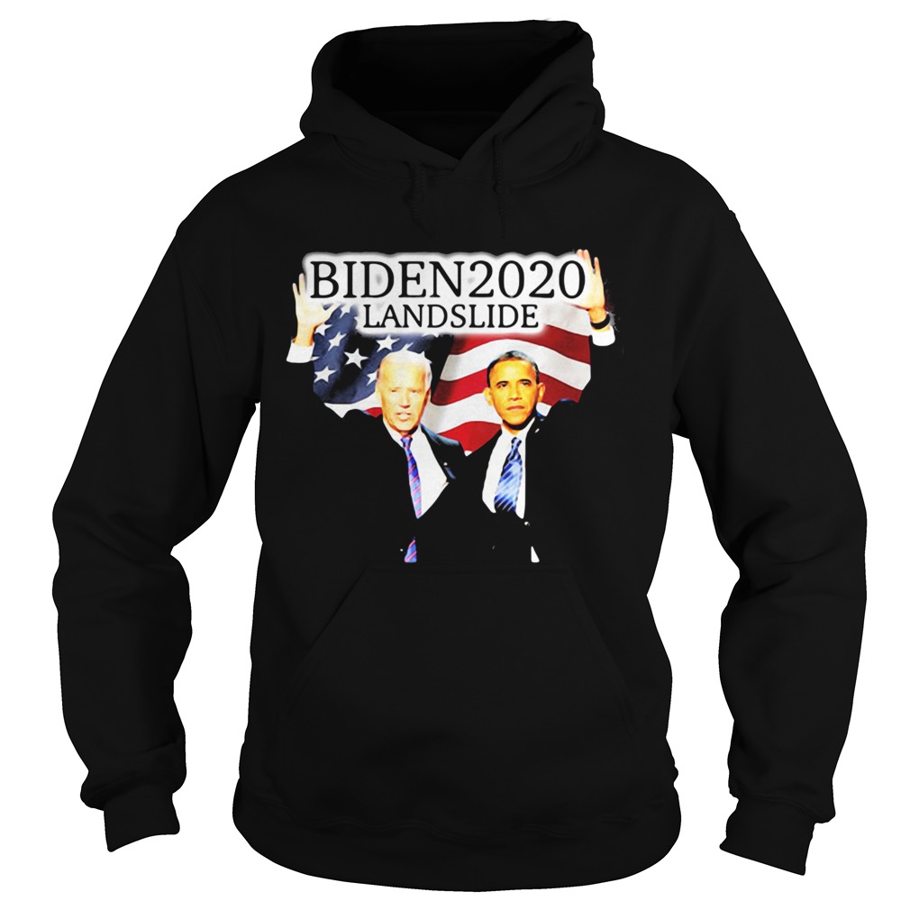 Biden 2020 Obama landslide American flag veteran Independence Day  Hoodie