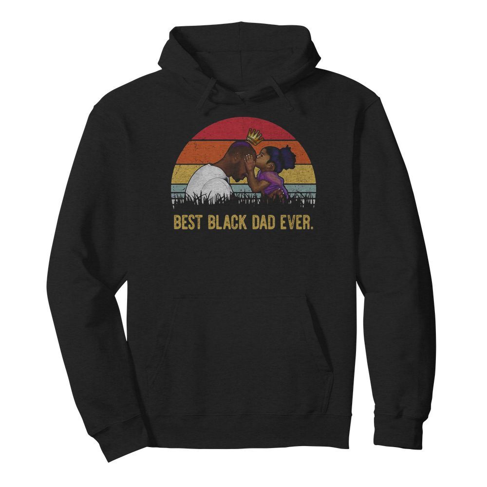 Black Dad Ever Sunset Vintage  Unisex Hoodie