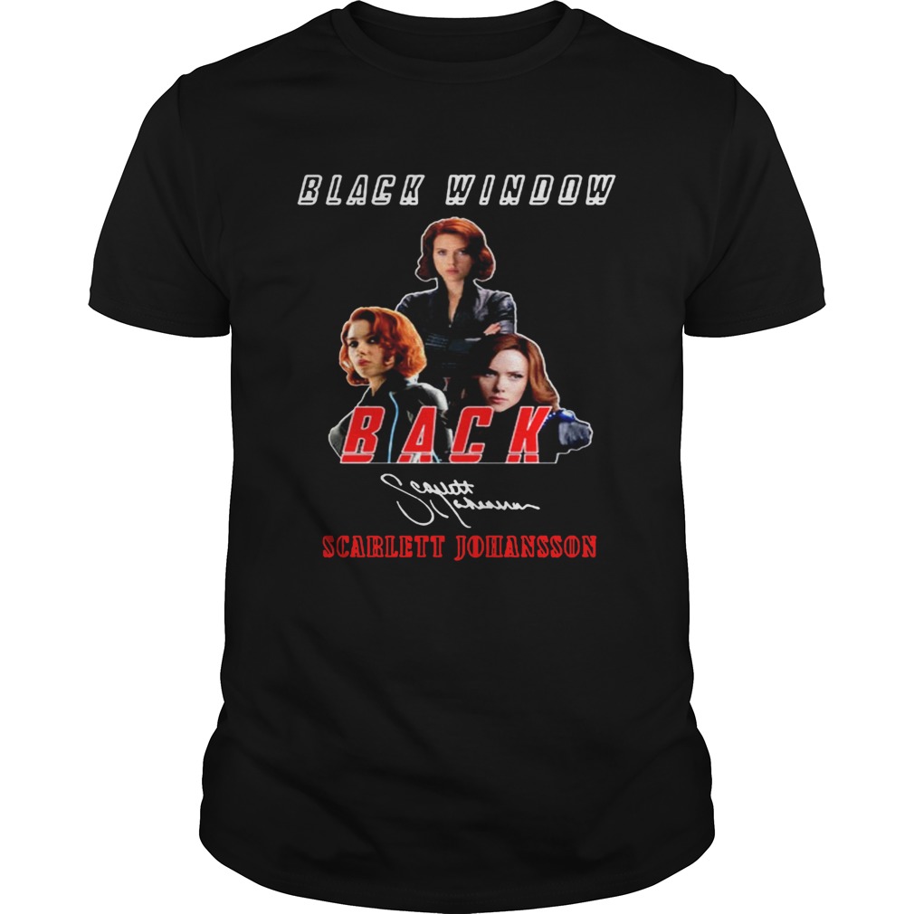 Black Widow Back Scarlett Johansson Signature shirt