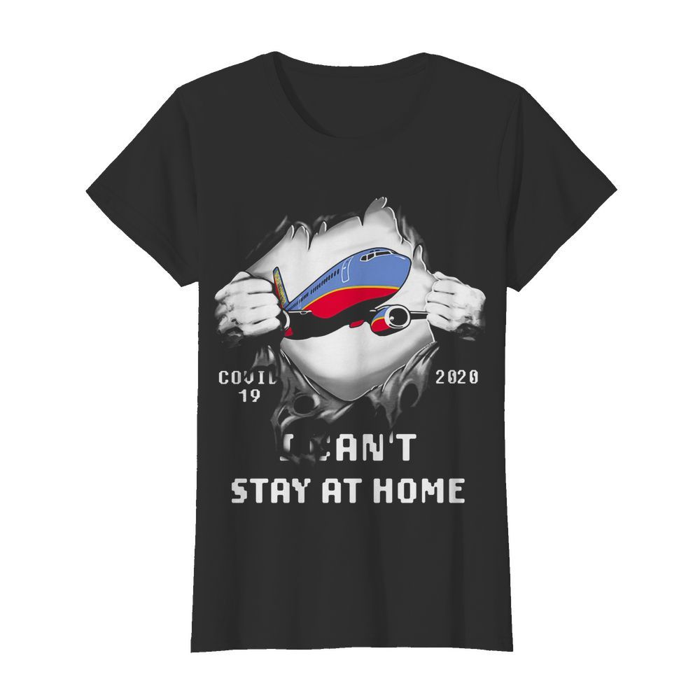 Blood inside planes covid-19 2020 i can’t stay at home  Classic Women's T-shirt