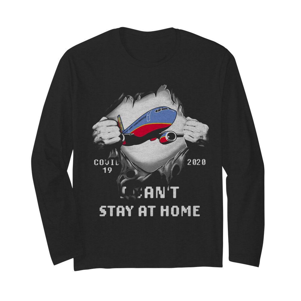 Blood inside planes covid-19 2020 i can’t stay at home  Long Sleeved T-shirt 