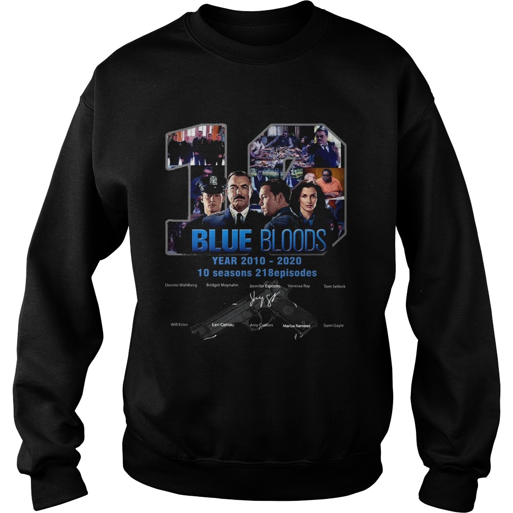 Blue Bloods 10 Years 2010 2020 10 Seasons 218 Episodes  Sweatshirt