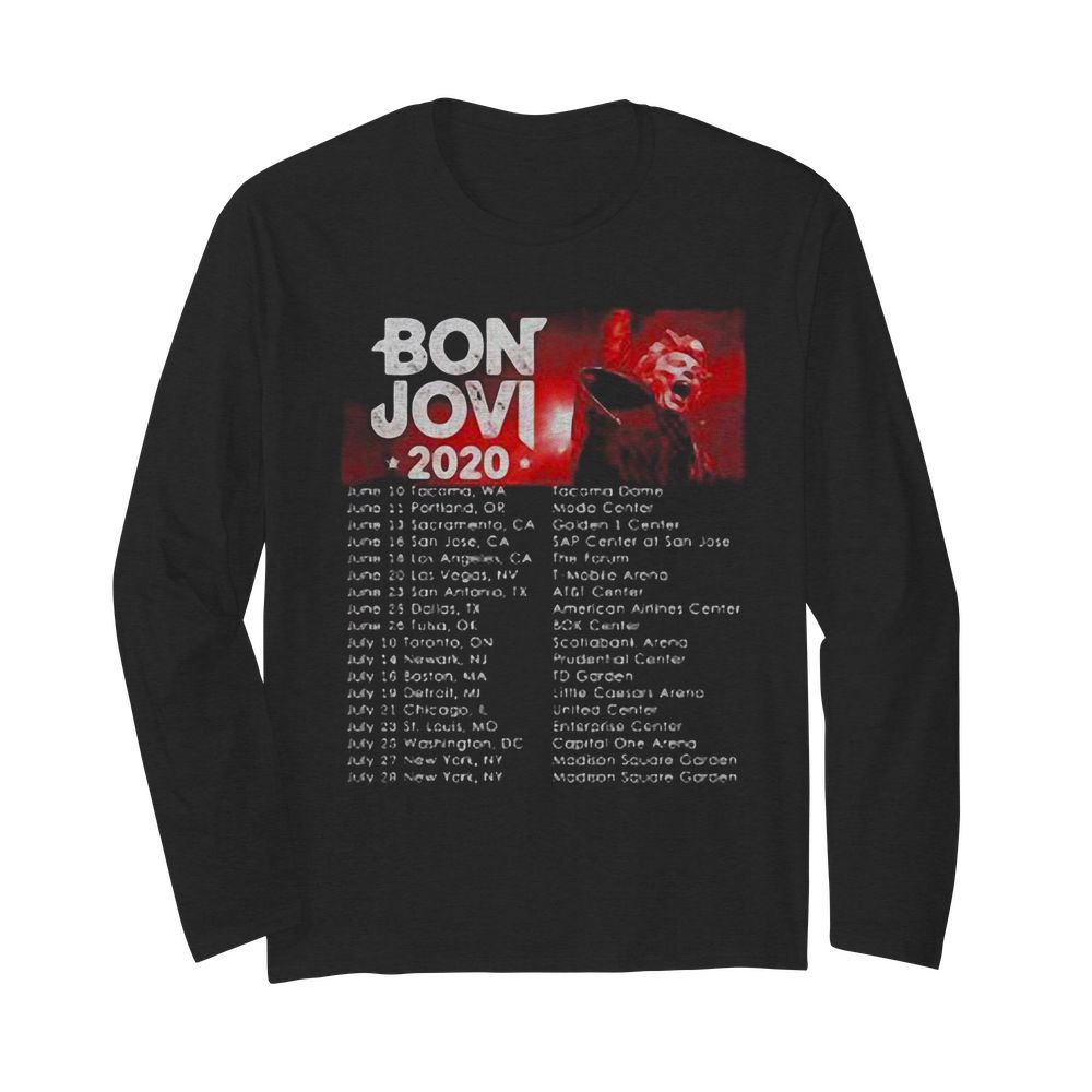 Bon jovi bryan adams 2020 star  Long Sleeved T-shirt 