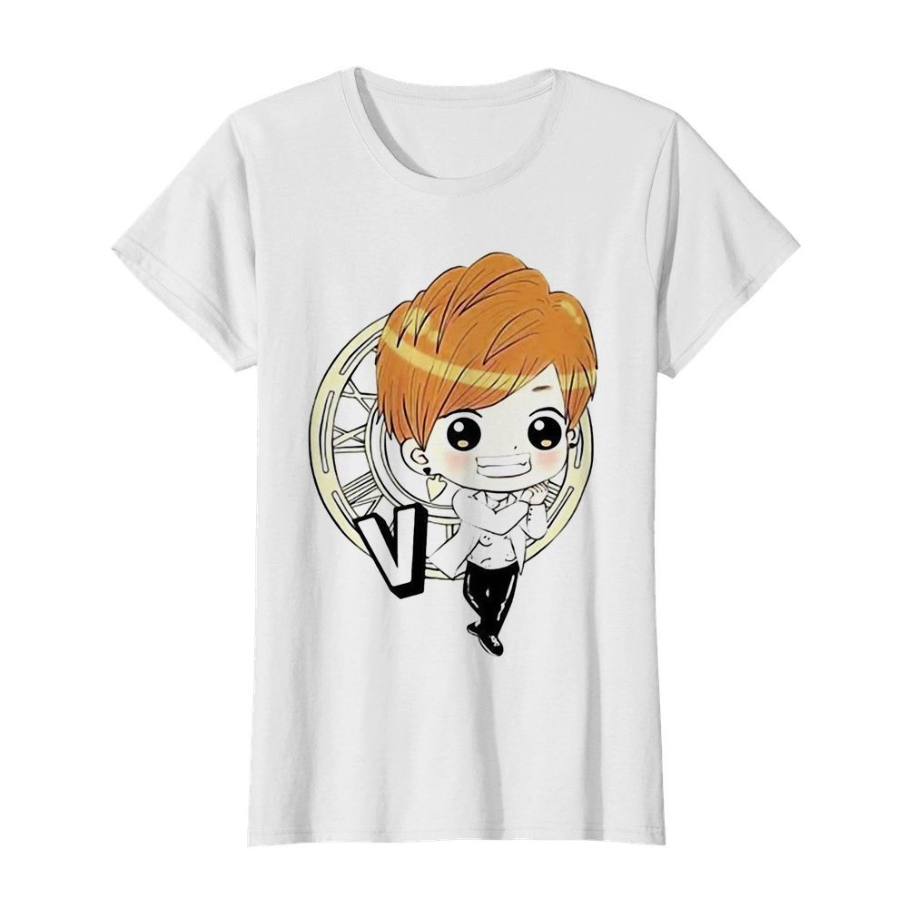 Bts bangtan boy same cartoon v rap monster  Classic Women's T-shirt