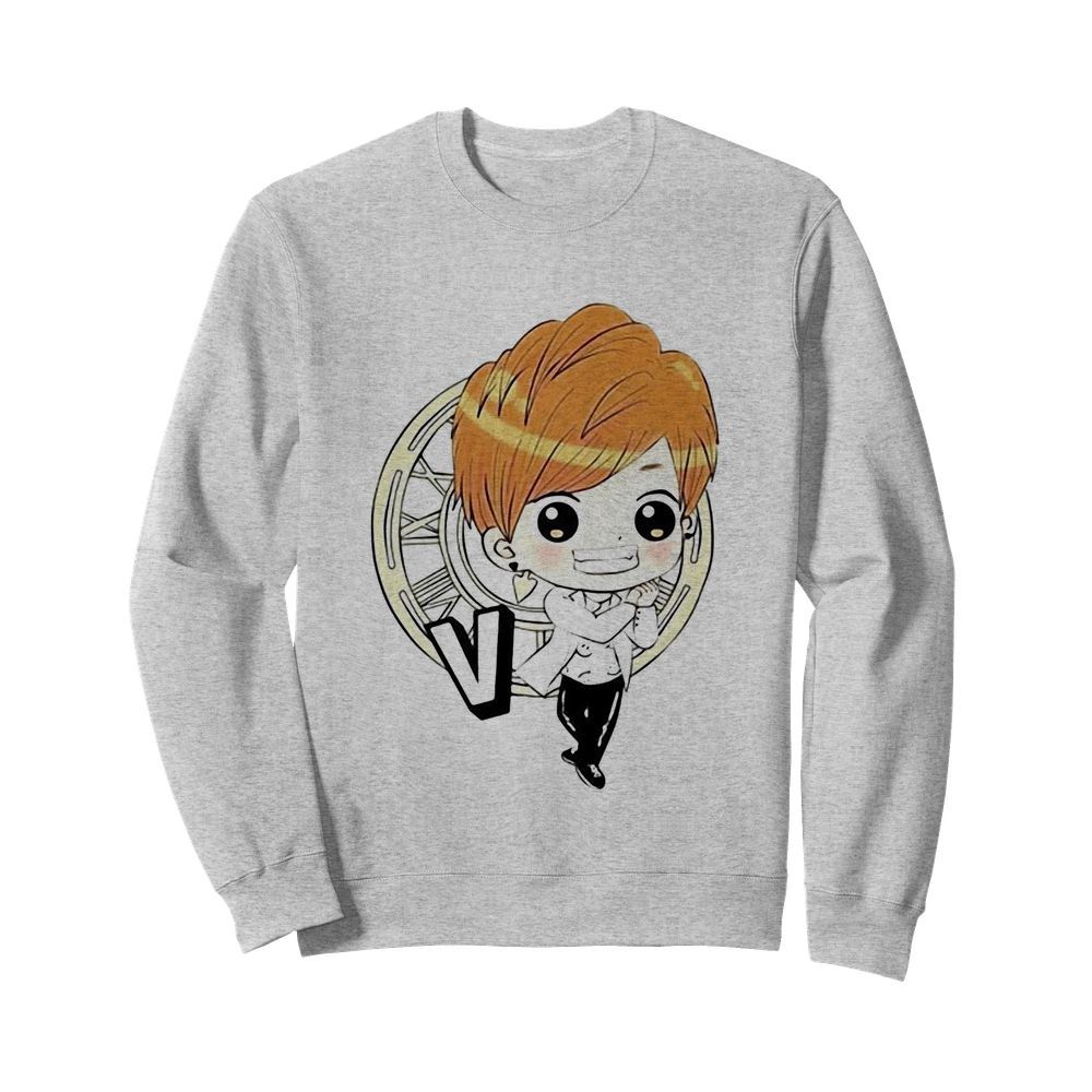 Bts bangtan boy same cartoon v rap monster  Unisex Sweatshirt